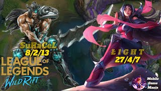 WILD RIFT GAMEPLAY  ONESHOT  IRELIA WITH TRYNDAMERE CARRIED THE GAME   build in description [upl. by Bruell119]