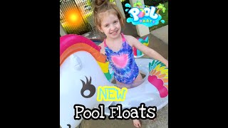 Pool Party  Kid Vlog  New Pool Floats [upl. by Ntsyrk961]