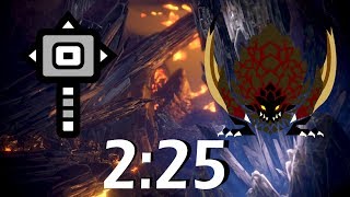 MHWorld  7★ Bazelgeuse Solo Hammer  225 [upl. by Ginni]