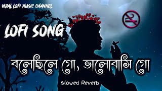 বলেছিলে গোভালোবাসি গো। Bolechile go bhalobasi go lofi song। বলবোনা গো আর কোনো new song । [upl. by Ingra334]