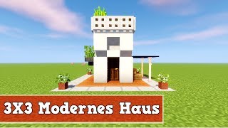 Wie baut man ein kleines Modernes Haus in Minecraft  Minecraft Modernes Haus bauen deutsch [upl. by Hcardahs254]