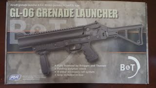 Brugger amp Thomet GL 06 Grenade Launcher Airsoft [upl. by Oreste280]