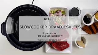 Recept slowcooker draadjesvlees  NLBE  Plezierindekeukennl [upl. by Nagear81]