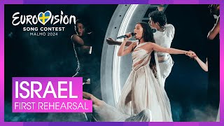 SNIPPET  Eden Golan  Hurricane  🇮🇱 Israel  First Rehearsal  Eurovision 2024 [upl. by Llerrit721]