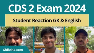 CDS 2 Exam Analysis 2024 amp Student Reaction Shift 1 [upl. by Sana691]