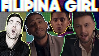 Billy Crawford  Ft James Reid amp Marcus Davis  Filipina Girl REACTION [upl. by Nikal]