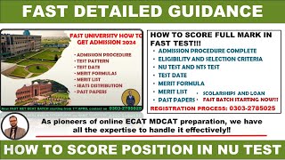 FAST 2024 DETAILED GUIDANCE  FAST 2024 ADMISSIONS COMPLETE GUIDE  HOW TO SECURE 100 MARKS IN FAST [upl. by Earahc]