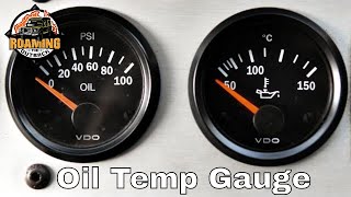 Engine Oil Temperature Gauge Installation  Defender  How to monitor engine oil temperatures [upl. by Telocin]