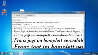 Windows 7  Schriftarten Die Neuheiten in Windows 7 [upl. by Ellerd]