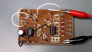 aus den 70igern Experimente mit dem TTLZähler 7493 ein 4bit Binärzähler [upl. by Oiuqise]