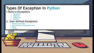 Types of exception Builtin and User defined Exceptions [upl. by Smaj]