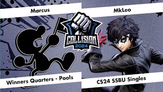 Collision 2024  Marcus Mr Game amp Watch VS MkLeo Joker  Ultimate Singles  Winners Quarters [upl. by Ahteral57]