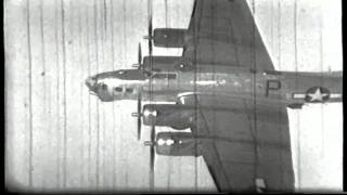 B17 WW2 this is a very rare film not seen since 1944 B17s on a mission to Germany 92ND Bomb Group [upl. by Belloir858]