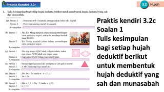 Praktis kendiri 32c No 1  Tingkatan 4 Bab 3 Penaakulan Logik  KSSM Matematik Tingkatan 4 [upl. by Katusha]