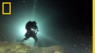 Diving in a Sacred Maya Cave  National Geographic [upl. by Penman133]