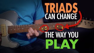 How using triads can change the way you play guitar  both rhythm and lead  Lesson EP399 [upl. by Nnalyrehc]