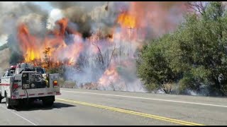 Carr Fire grows to more than 28000 acres threatening west of Redding CA [upl. by Allak847]