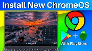 Chrome OS Install on PC  Play Store  2024 [upl. by Akemej478]