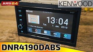 Kenwood DNR 4190 DABS  DAB Autoradio mit Navigation 2DIN  ARS24 [upl. by Calie]