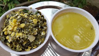 Drumstick Leaves Bassaru With Palya Recipe  Nugge Soppina Bassaru With Palya Recipe [upl. by Teik]