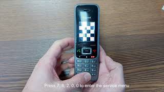 Gigaset hidden service menu  reset handset [upl. by Sabah]