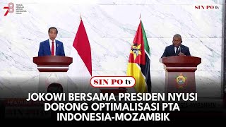 Jokowi Bersama Presiden Nyusi Dorong Optimalisasi PTA Indonesia  Mozambik [upl. by Manvel]