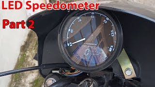 led digital speedometer installation part 2 [upl. by Ikeda]