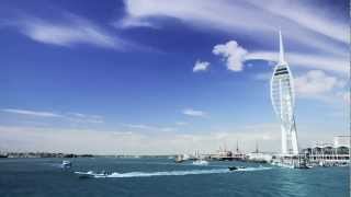 Spinnaker Tower Timelapse  Shot at Spice Island Portsmouth [upl. by Judy]