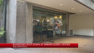 Businesses shut down at Embarcadero center [upl. by Kristel]