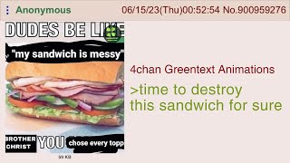 Anon orders at Subway  4chan Greentext Animations [upl. by Lyns958]