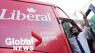 Liberals maintain lead as election begins but face tough road to majority poll [upl. by Elgar685]