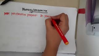 phenoxybenzamine II pharmacology mp4 [upl. by Nerrak743]