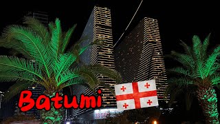 Batumi Gruzja walking tour Georgia  Georgian „Las Vegas” [upl. by Ylrebmi]