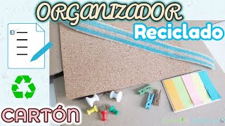 Organizador de Tareas RECICLADO con Distintos Materiales Planificador Semanal para Notas y Postit [upl. by Ileane]