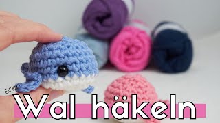 Einen süßen Wal häkeln Einen Amigurumi Wal häkeln für Anfänger Super einfach [upl. by Valentin]