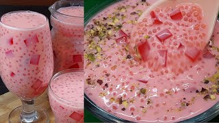 Sabudana Drink  Ramzan Special Drink  Summer Drink Recipe  Refreshing drink recipe [upl. by Jennie]