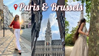 PARIS amp BELGIUM TRAVEL VLOG 🇧🇪 🗼✨ GrandPlace Manneken Pis amp Paris Day Trip [upl. by Aivuy882]