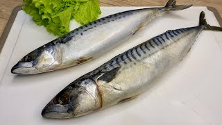 Mackerel tastes better than Red Fish DELICIOUS FISH IN THE OVEN Simple recipe [upl. by Atekal]