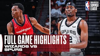 WIZARDS vs SPURS  NBA SUMMER LEAGUE  FULL GAME HIGHLIGHTS [upl. by Musette]