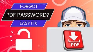 Forgot PDF Password How to Remove it Online [upl. by Laurie]