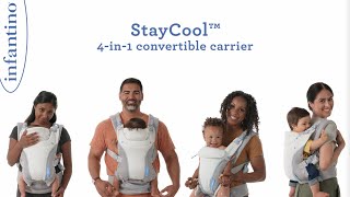 Infantino StayCool 4in1 Convertible Carrier Features DEMO [upl. by Aivitnahs317]