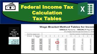 Federal Income Tax FIT  Payroll Tax Calculation [upl. by Rorry640]