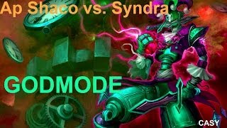 Ap Shaco Mid vs Syndra  Godmode [upl. by Gaudet]