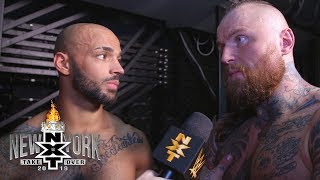 Aleister Black amp Ricochet react to quotYou deserve itquot chants from the NXT Universe Apr 5 2019 [upl. by Atteiluj941]