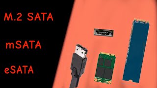 mSATA  eSATA  M2 SATA SSD [upl. by Boru191]