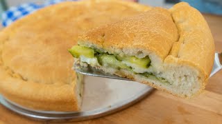 Focaccia ripiena con zucchine alla pugliese – Deliziosa ☆ Ricetta riuscita [upl. by Ellehcyt648]