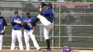 RA Dickey Knuckleball Slow Motion Baseball Pitching Mechanics [upl. by Hakan294]