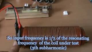 resonance frequency of a coil [upl. by Llehcim]