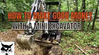 How To Make Good Money With A Mini Excavator Buying Or Renting [upl. by Wallie]