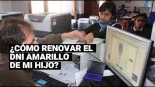 ¿Qué documentos debo tener en cuenta para renovar el DNI de mi menor hijo [upl. by Aaronson]